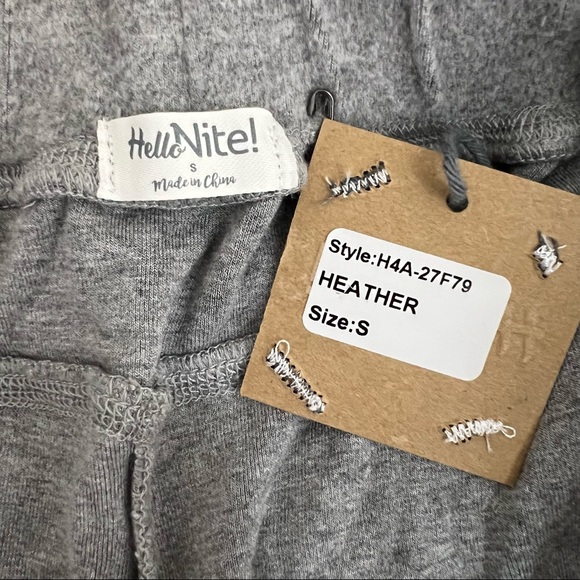 Hello Nite! Luxe Heather Grey Jogger Lounge Pants 
Size S - Picture 6 of 6